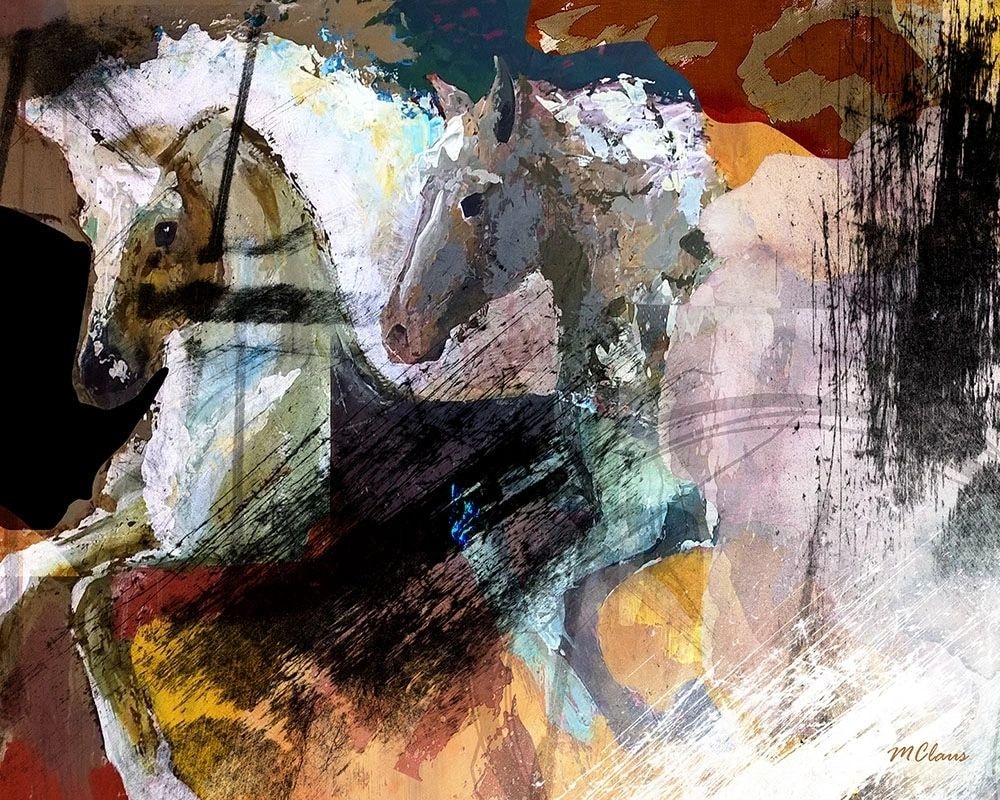 Coney Island Escape — mixed media painting by Marjorie Claus