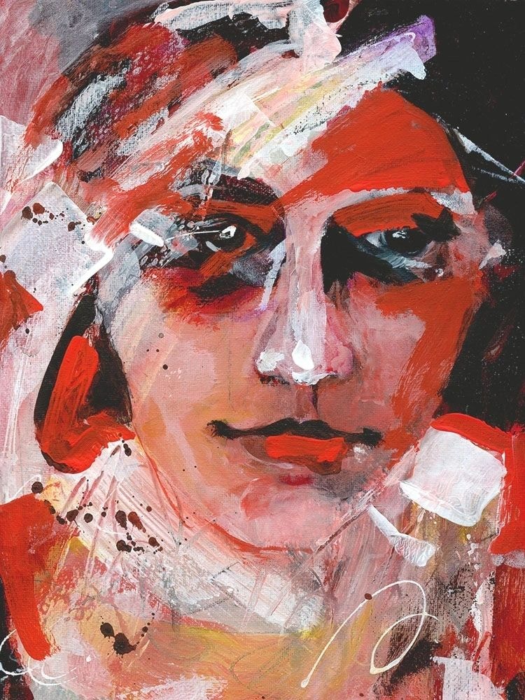 Simla — mixed media painting by Marjorie Claus